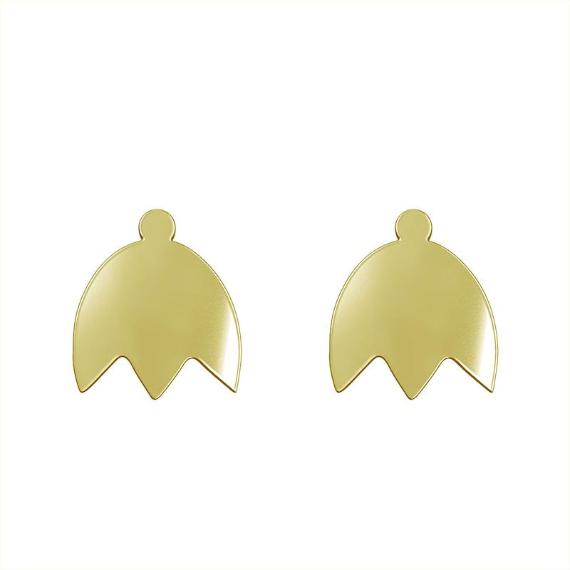 گوشواره طلا مدل هندسی کد GA15112