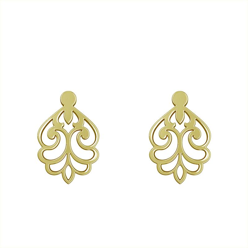 گوشواره طلا مدل هندسی کد GA15123