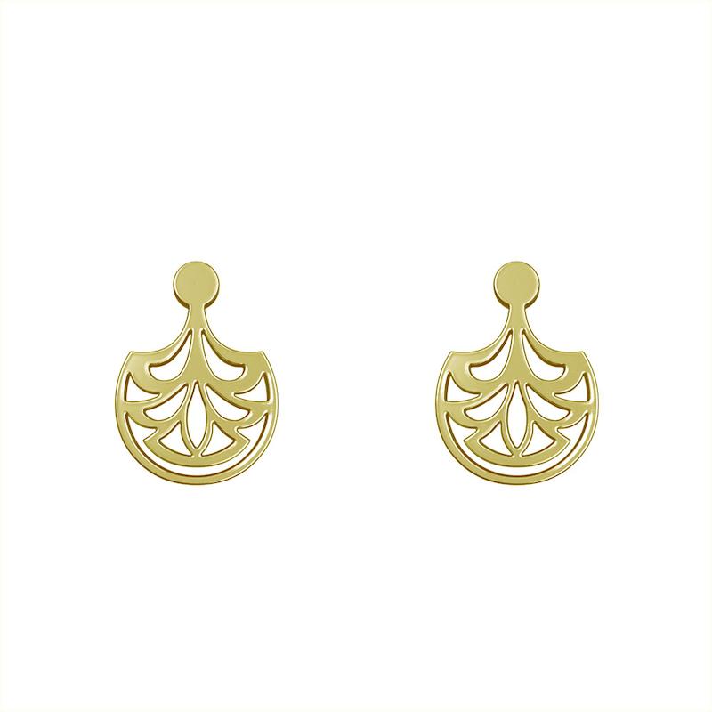 گوشواره طلا مدل هندسی کد GA15135