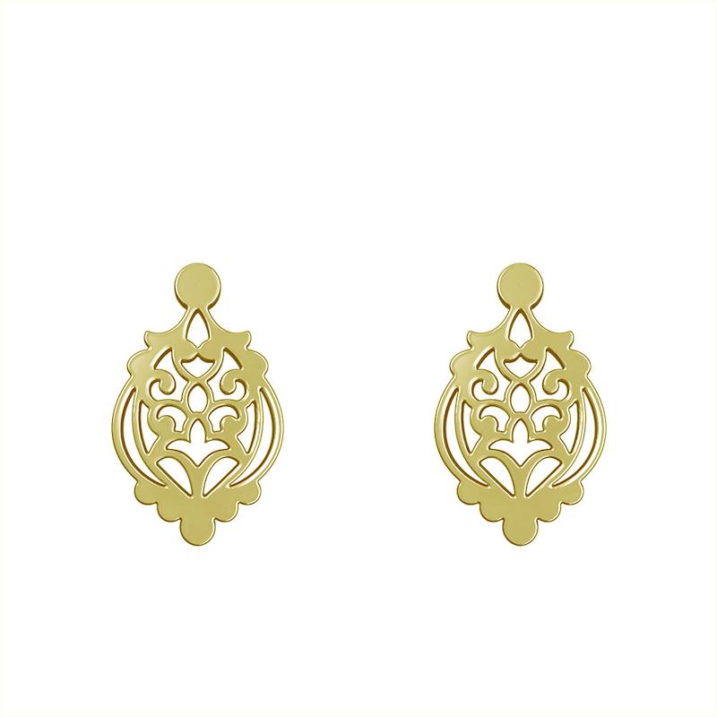 گوشواره طلا مدل هندسی کد GA15138