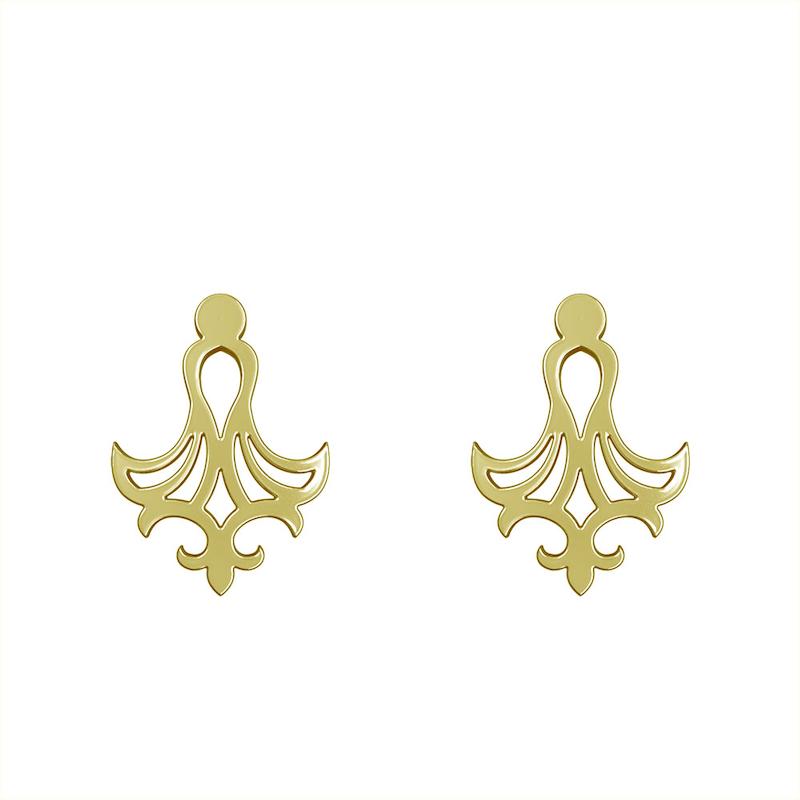 گوشواره طلا مدل هندسی کد GA15143
