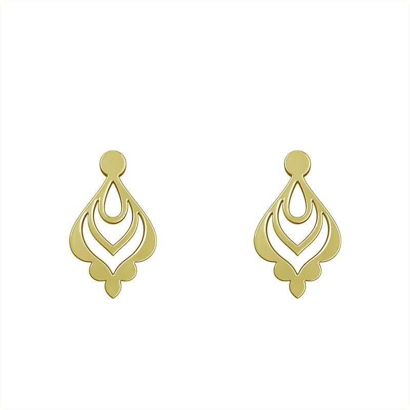 گوشواره طلا مدل هندسی کد GA15148