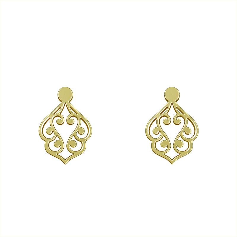 گوشواره طلا مدل هندسی کد GA15151