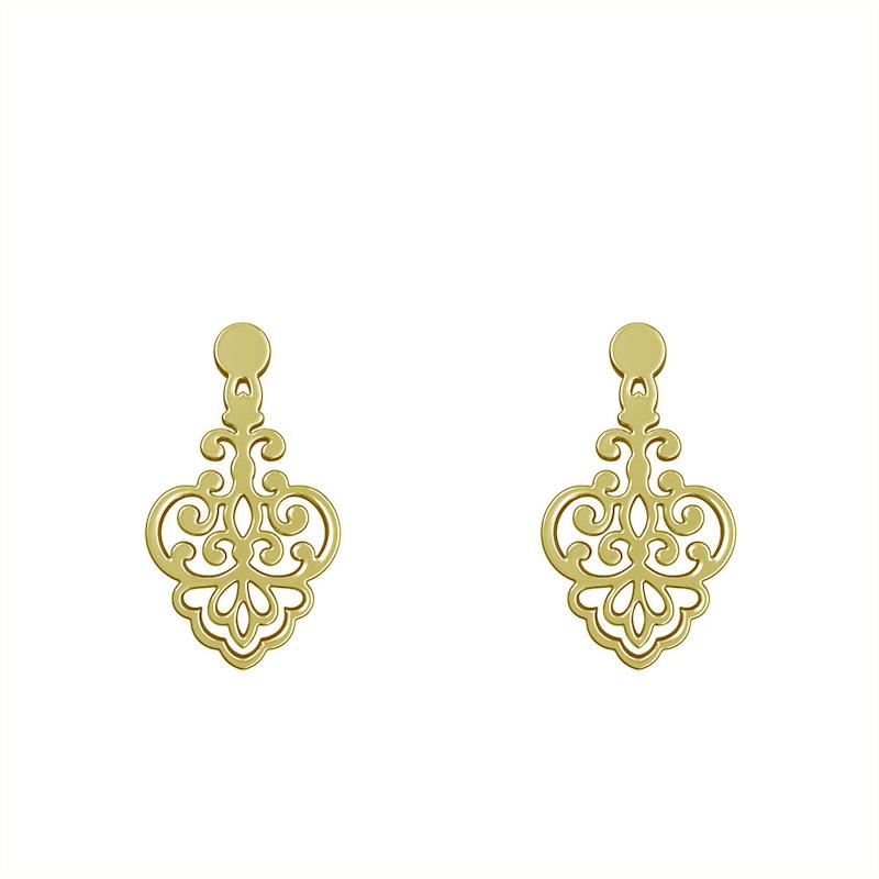 گوشواره طلا مدل هندسی کد GA15154