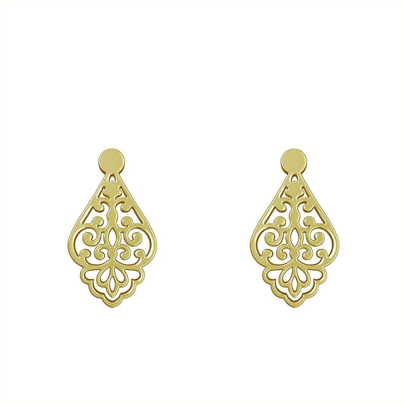 گوشواره طلا مدل هندسی کد GA15173