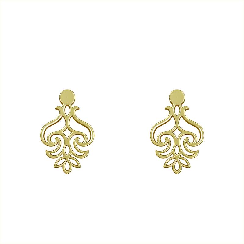 گوشواره طلا مدل هندسی کد GA15180