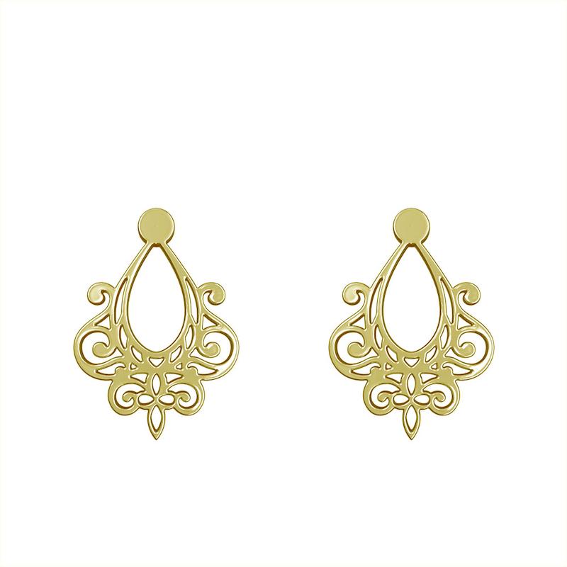 گوشواره طلا مدل هندسی کد GA15189