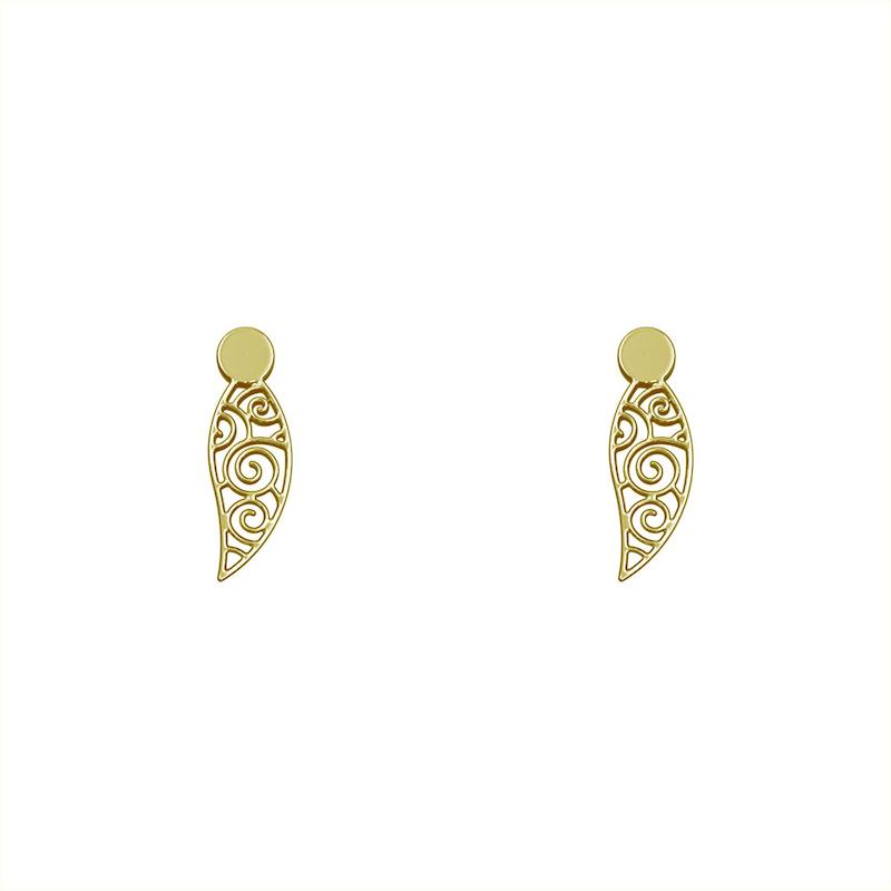 گوشواره طلا مدل هندسی کد GA15206