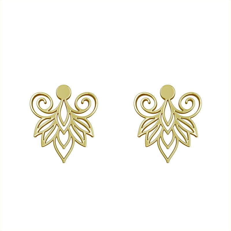گوشواره طلا مدل هندسی کد GA15213