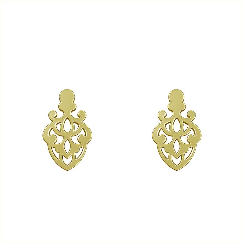 گوشواره طلا مدل هندسی کد GA15214