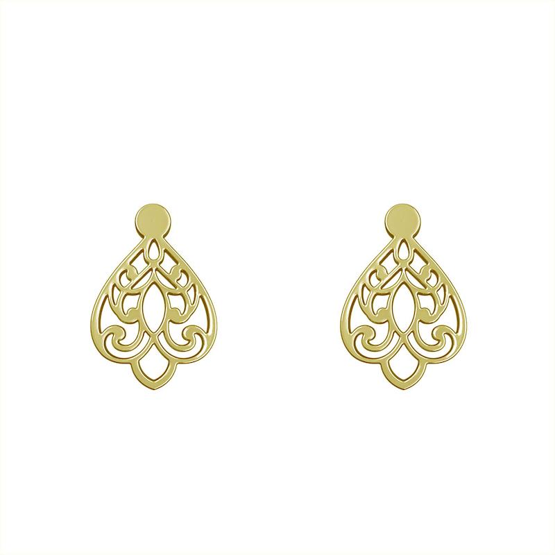 گوشواره طلا مدل هندسی کد GA15217