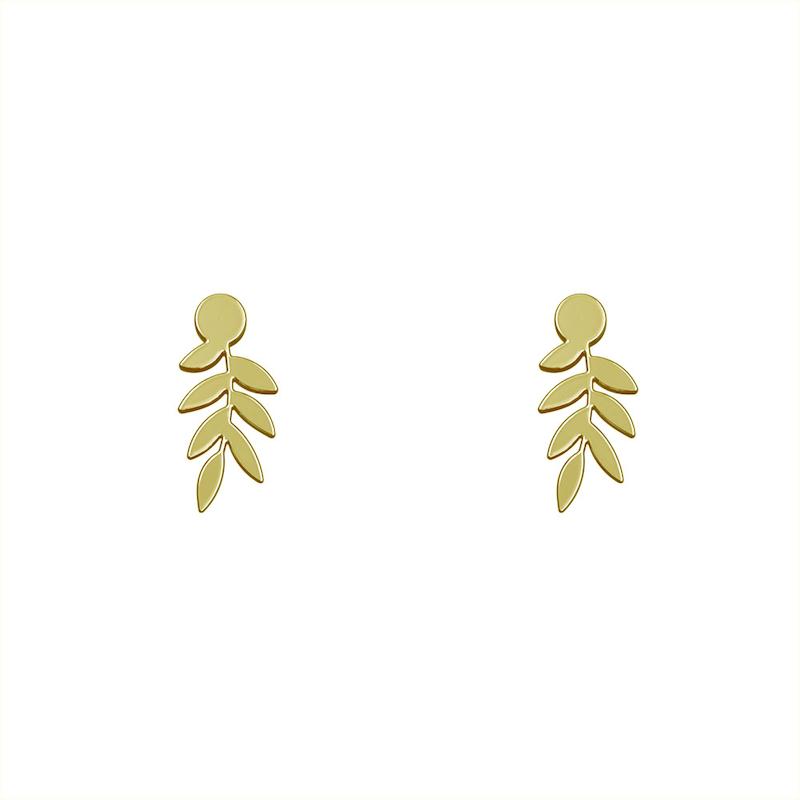 گوشواره طلا مدل برگ کد GA15225