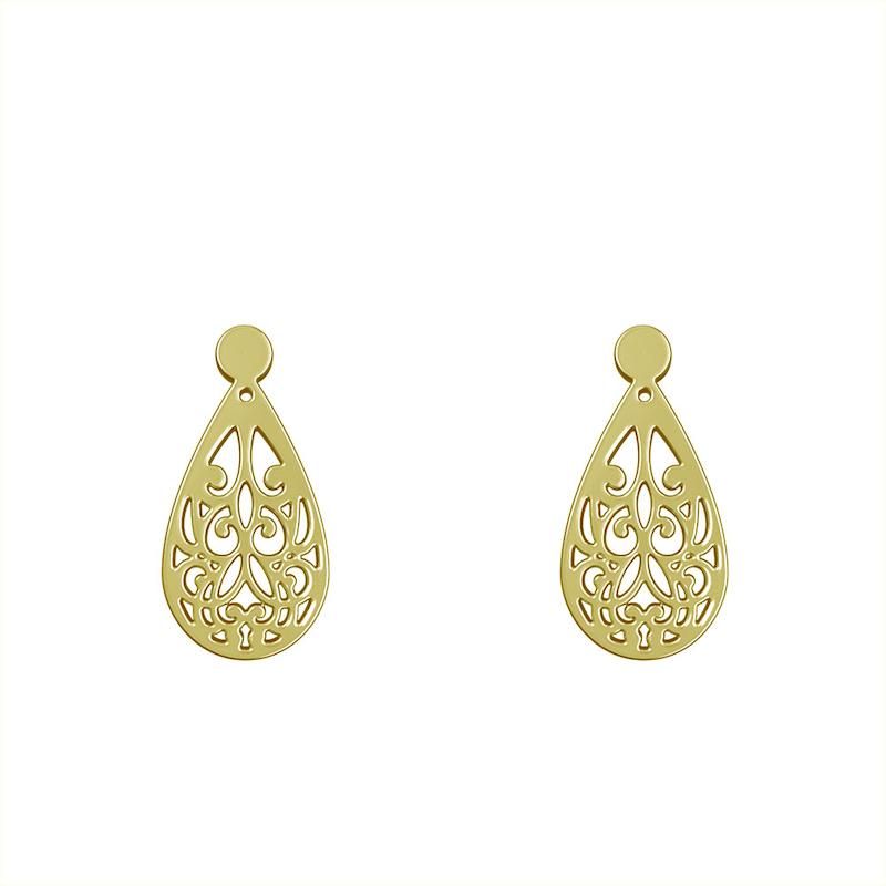 گوشواره طلا مدل هندسی کد GA15240