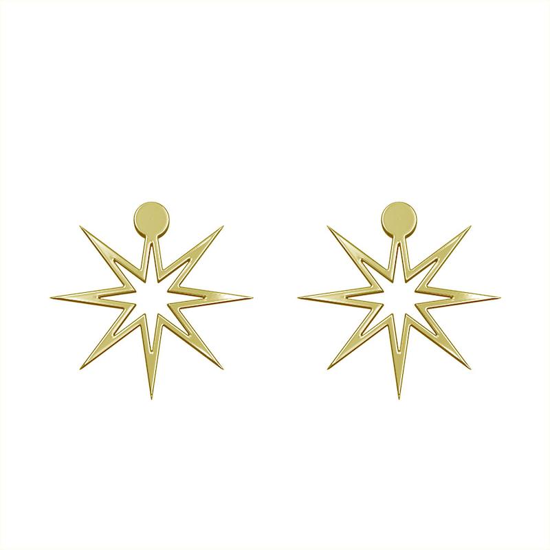 گوشواره طلا مدل ستاره کد GA15526
