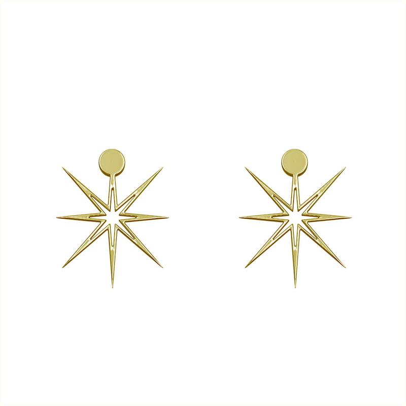 گوشواره طلا مدل ستاره کد GA15559