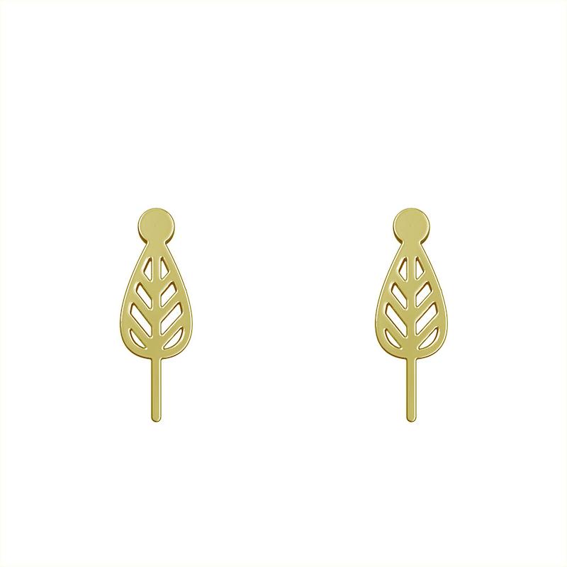 گوشواره طلا مدل برگ کد GA15735