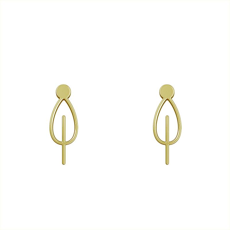 گوشواره طلا مدل برگ کد GA15738