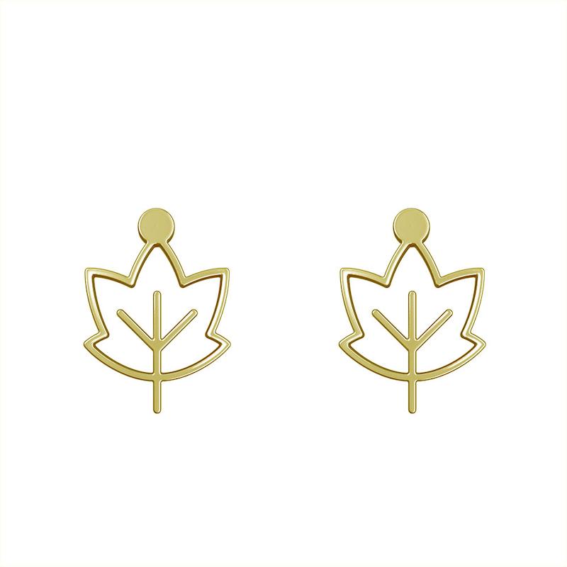 گوشواره طلا مدل برگ کد GA15740
