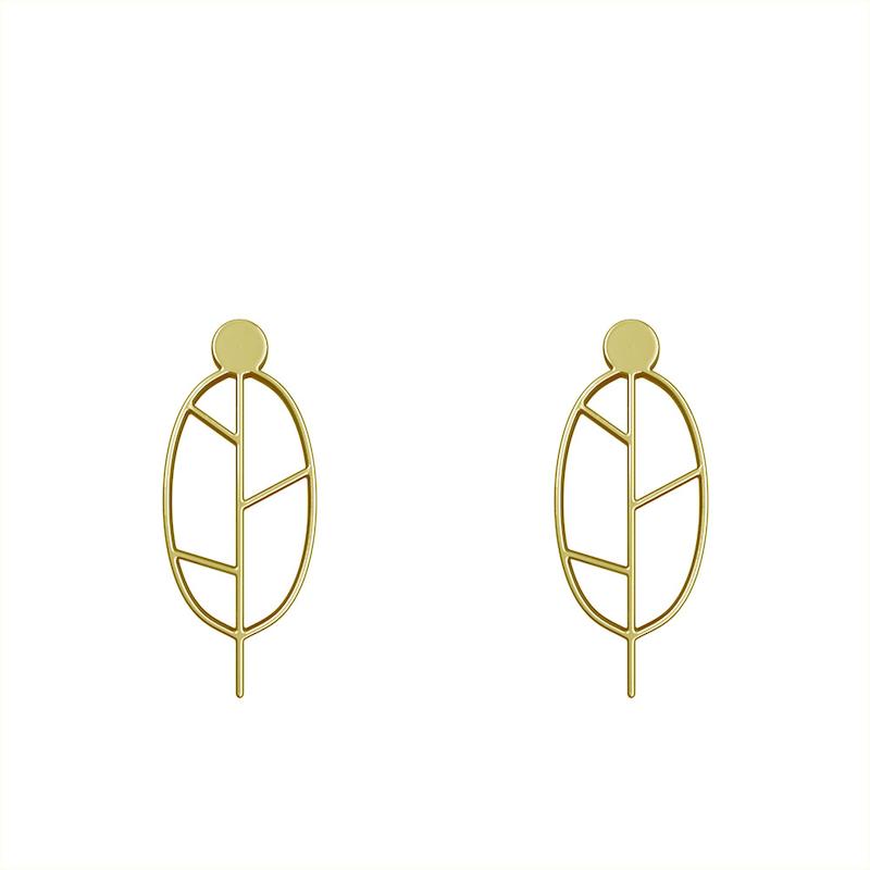 گوشواره طلا مدل برگ کد GA15865