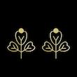 گوشواره طلا مدل برگ کد GA15876