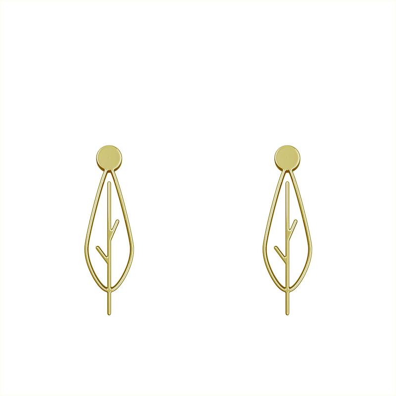 گوشواره طلا مدل برگ کد GA15882