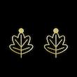گوشواره طلا مدل برگ کد GA15884