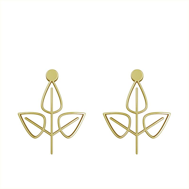 گوشواره طلا مدل برگ کد GA15885