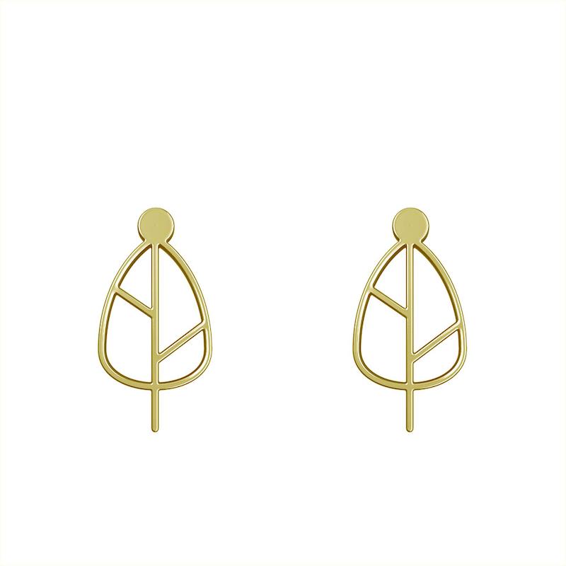 گوشواره طلا مدل برگ کد GA15901