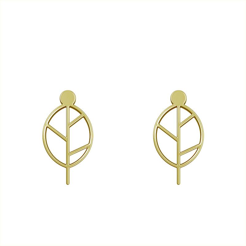 گوشواره طلا مدل برگ کد GA15904