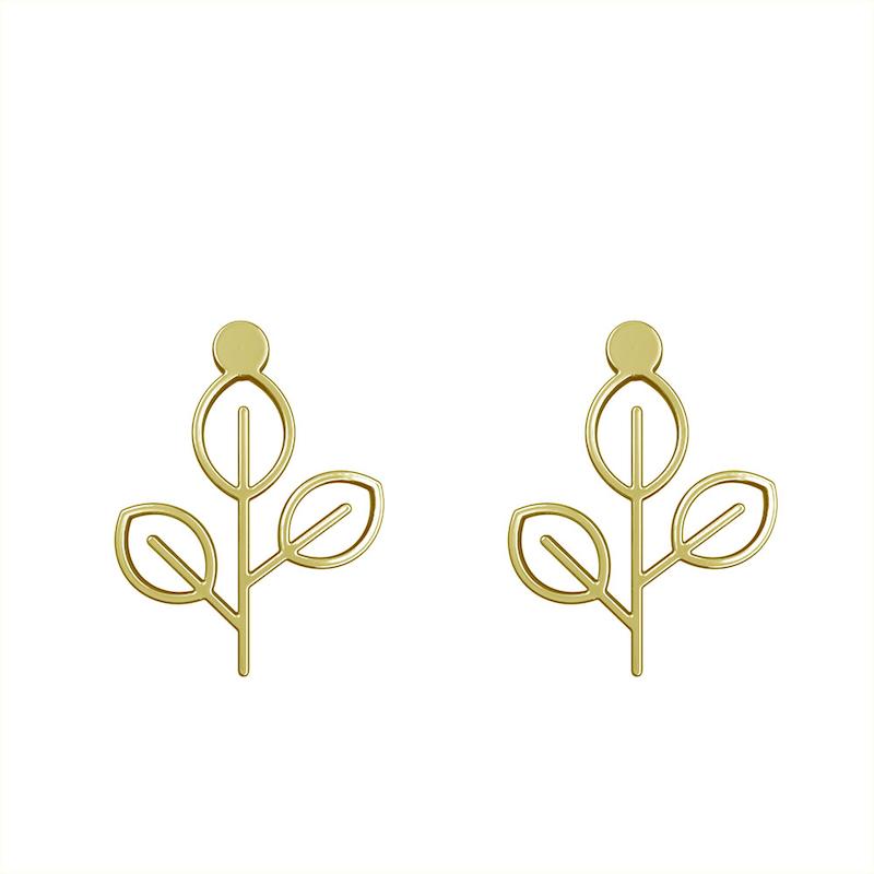 گوشواره طلا مدل برگ کد GA15905