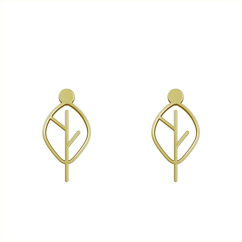 گوشواره طلا مدل برگ کد GA15908