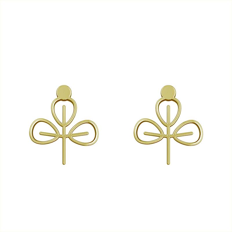 گوشواره طلا مدل برگ کد GA15910