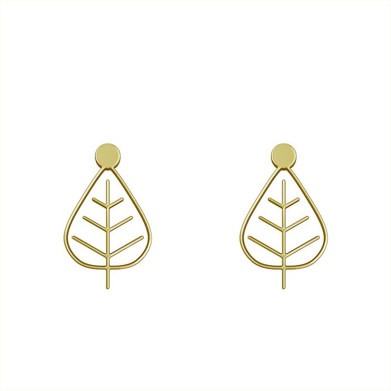 گوشواره طلا مدل برگ کد GA15913