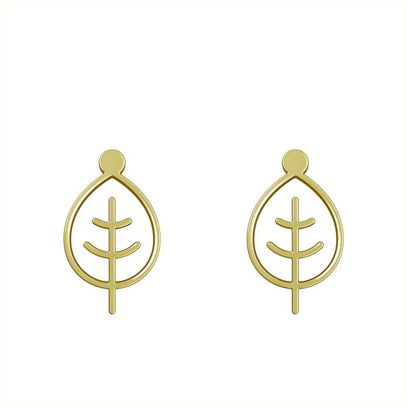 گوشواره طلا مدل برگ کد GA15916