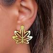 گوشواره طلا مدل برگ کد GA15930