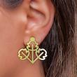 گوشواره طلا مدل برگ کد GA15933