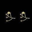 گوشواره طلا مدل برگ کد GA15958