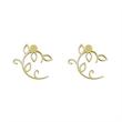 گوشواره طلا مدل برگ کد GA15972