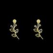 گوشواره طلا مدل برگ کد GA15989