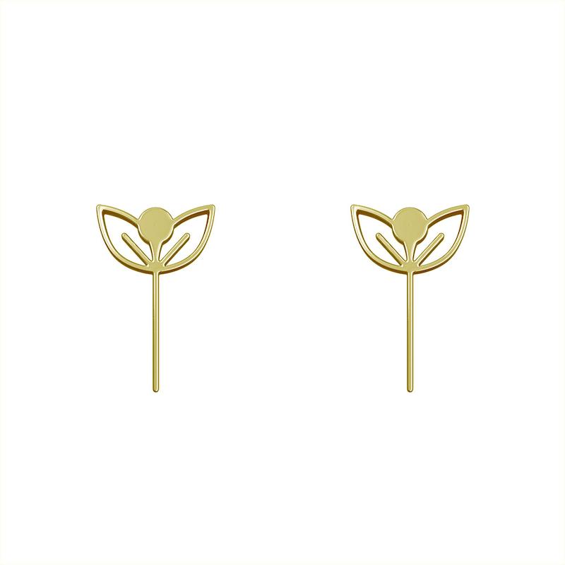 گوشواره طلا مدل برگ کد GA15991