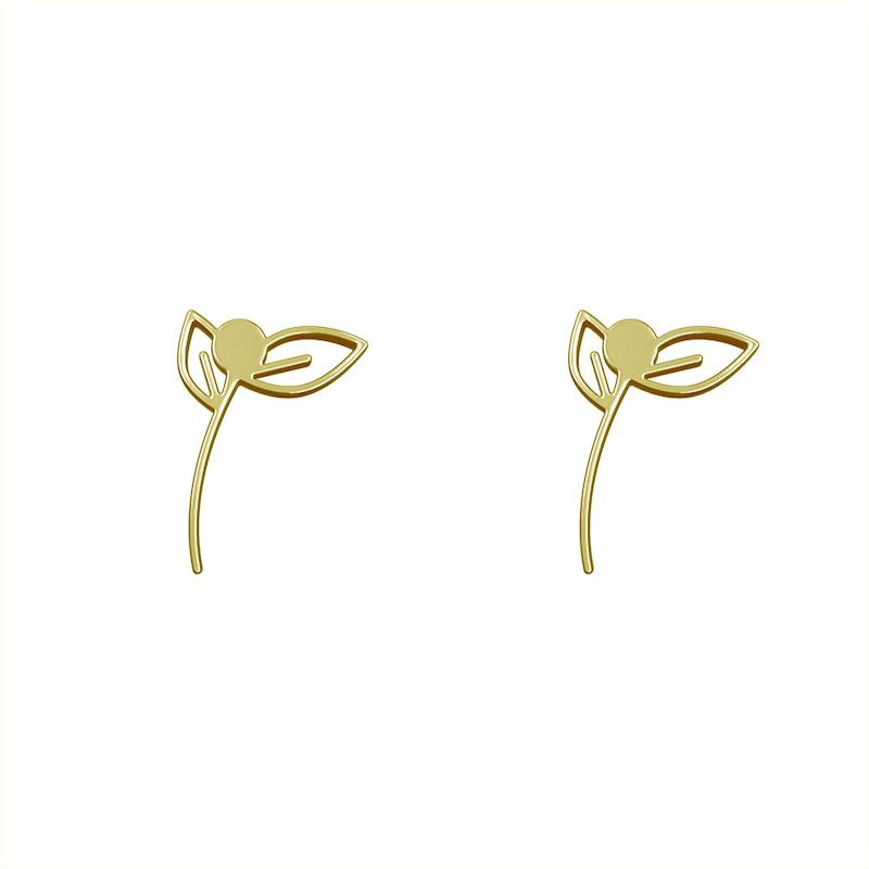 گوشواره طلا مدل برگ کد GA15995
