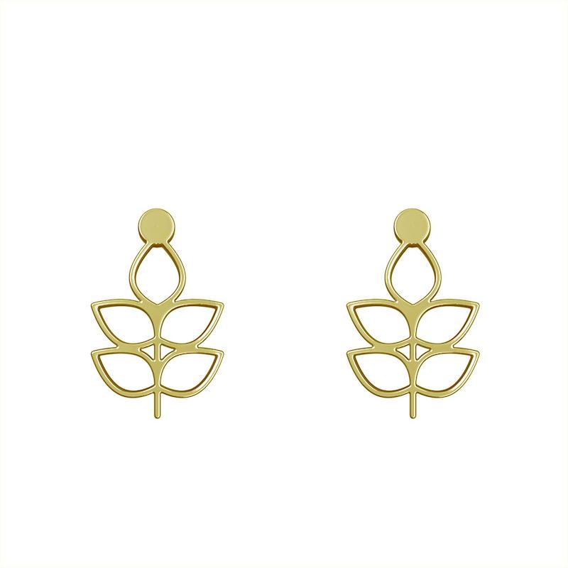 گوشواره طلا مدل برگ کد GA16005