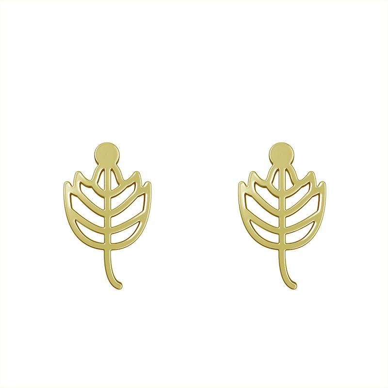 گوشواره طلا مدل برگ کد GA16007