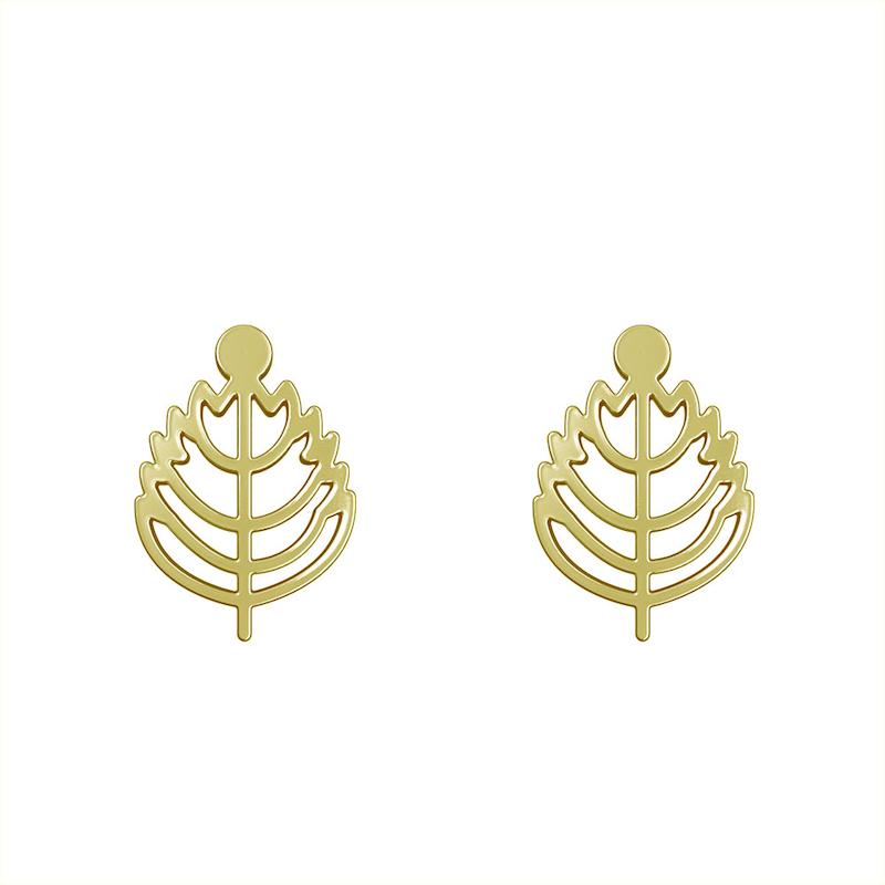 گوشواره طلا مدل برگ کد GA16016