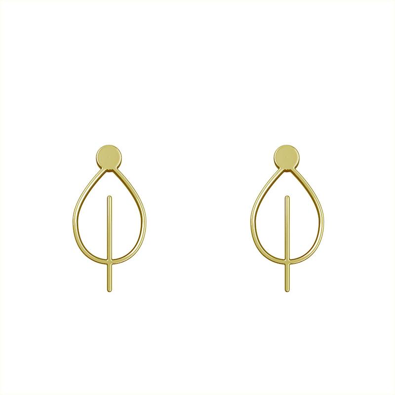 گوشواره طلا مدل برگ کد GA16027