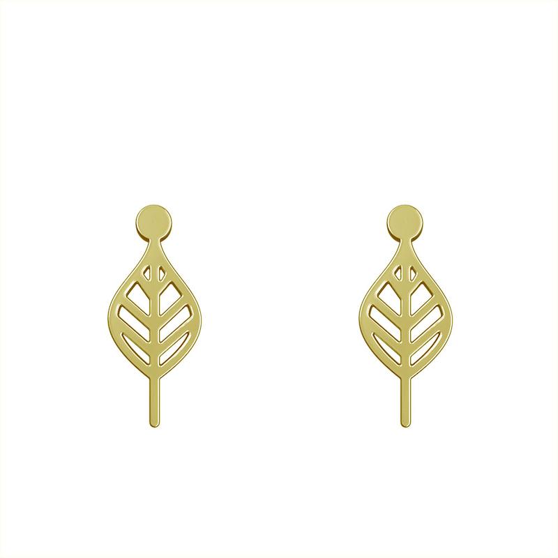 گوشواره طلا مدل برگ کد GA16029