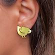 گوشواره طلا مدل مرغ کد GA16044