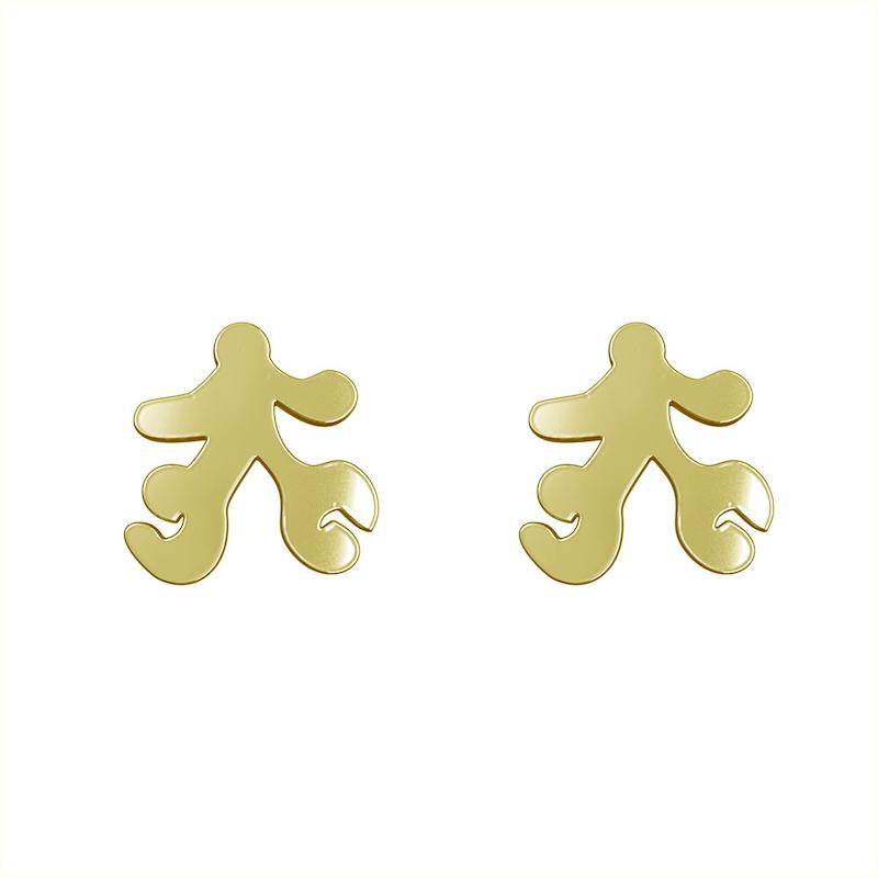 گوشواره طلا مدل هندسی کد GA16078