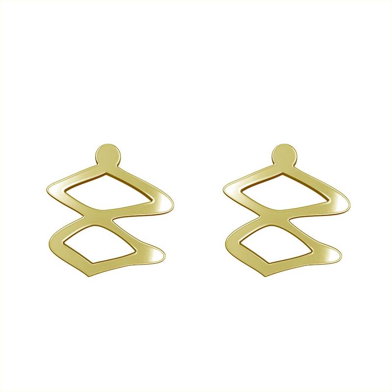 گوشواره طلا مدل هندسی کد GA16146