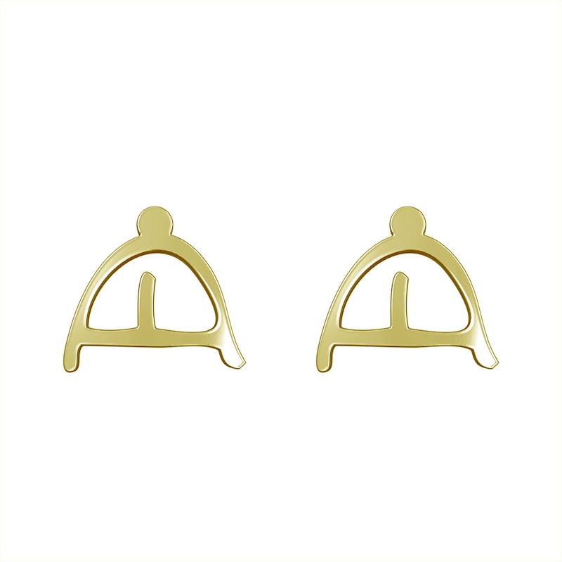 گوشواره طلا مدل هندسی کد GA16159